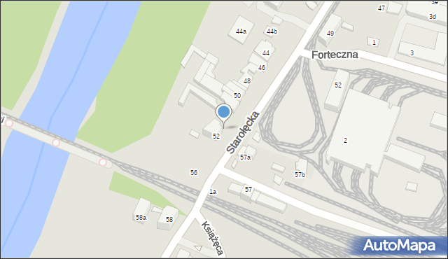 Poznań, Starołęcka, 51, mapa Poznania