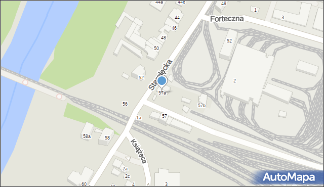 Poznań, Starołęcka, 57a, mapa Poznania