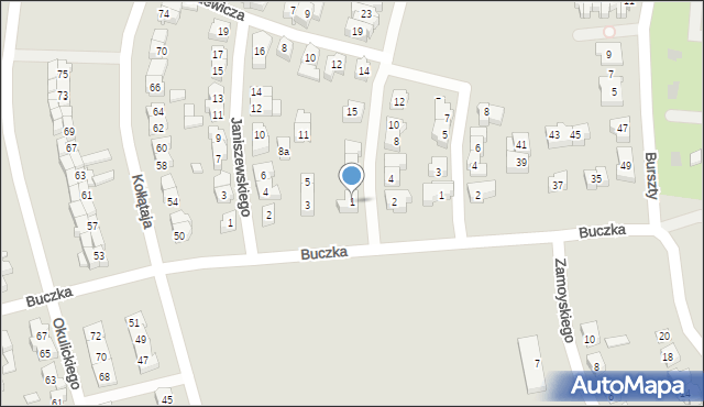 Poznań, Stefańskiego Walentego, 1, mapa Poznania