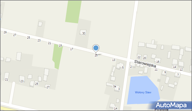 Promnik, Starowiejska, 15, mapa Promnik