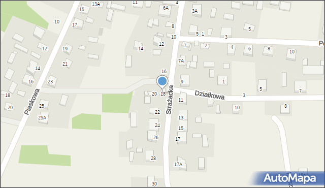 Promnik, Strażacka, 18, mapa Promnik