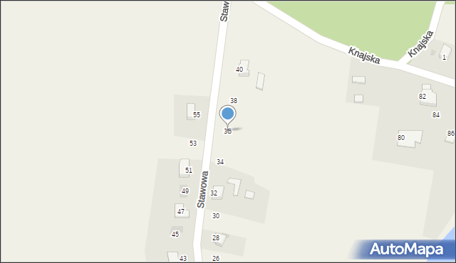 Pruchna, Stawowa, 36, mapa Pruchna