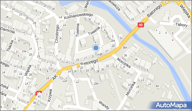 Prudnik, Stefana Batorego, 23, mapa Prudnik