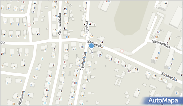 Prudnik, Strzelecka, 17, mapa Prudnik