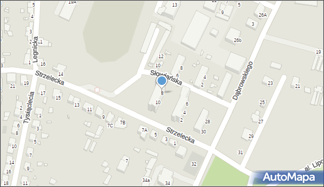 Prudnik, Strzelecka, 8, mapa Prudnik