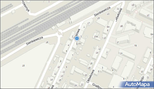 Pruszków, Stalowa, 5, mapa Pruszków