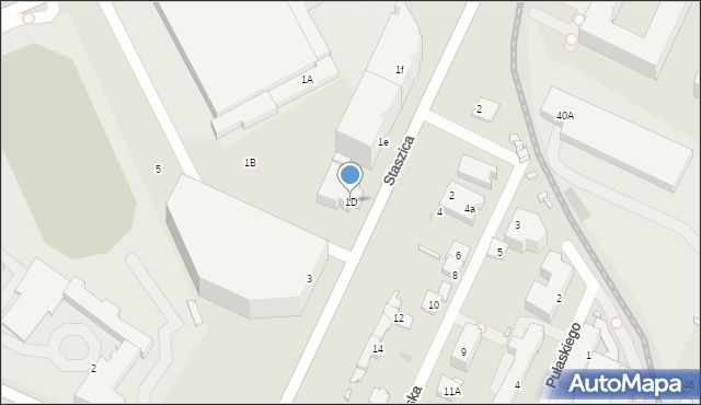 Pruszków, Staszica Stanisława, 1D, mapa Pruszków
