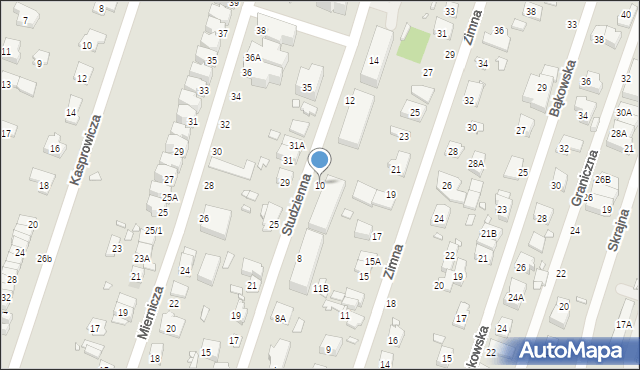 Pruszków, Studzienna, 10, mapa Pruszków