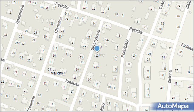 Pruszków, Strumykowa, 12, mapa Pruszków