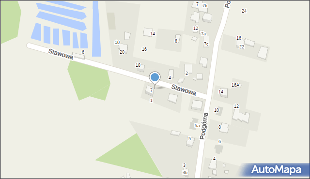 Przeczyce, Stawowa, 7, mapa Przeczyce