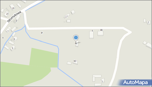 Przemków, Strumykowa, 8b, mapa Przemków