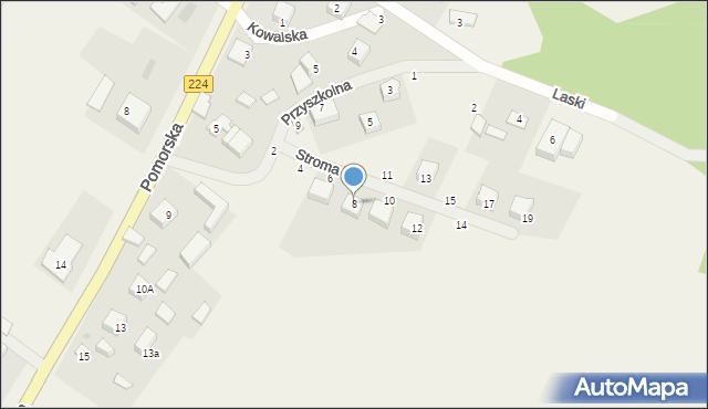 Przetoczyno, Stroma, 8, mapa Przetoczyno