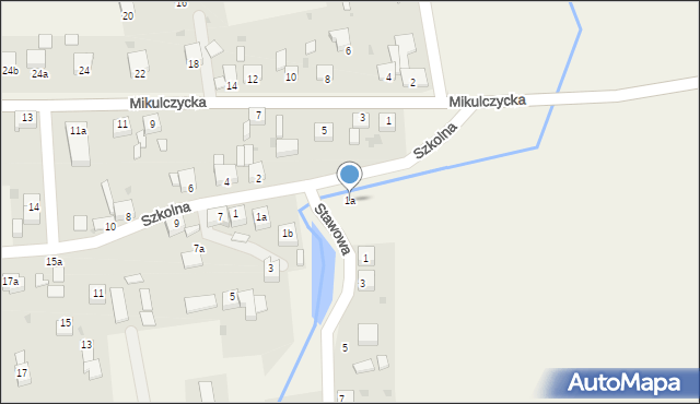 Przezchlebie, Stawowa, 1a, mapa Przezchlebie