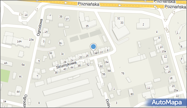 Przeźmierowo, Strumykowa, 14, mapa Przeźmierowo