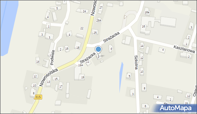 Przyborów, Strażacka, 2, mapa Przyborów