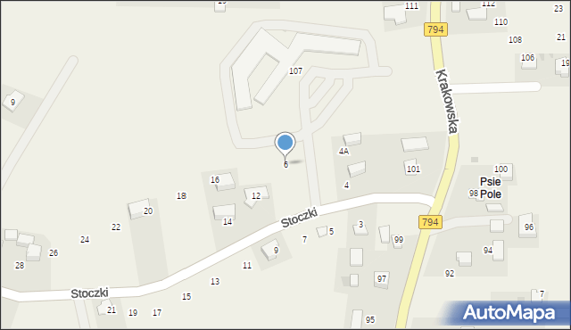 Przybysławice, Stoczki, 6, mapa Przybysławice