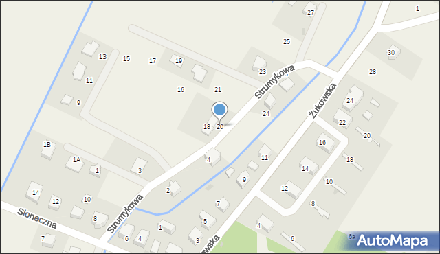 Przyjaźń, Strumykowa, 20, mapa Przyjaźń