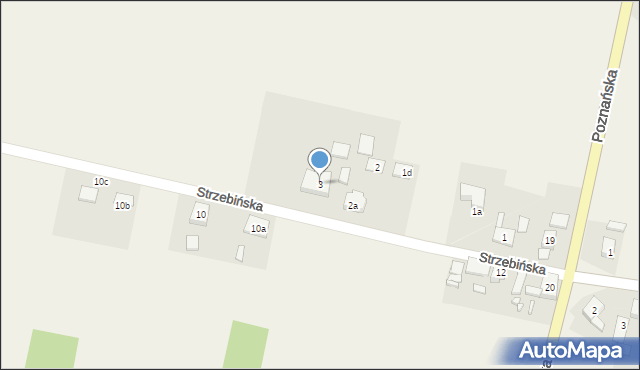 Psary, Strzebińska, 3, mapa Psary