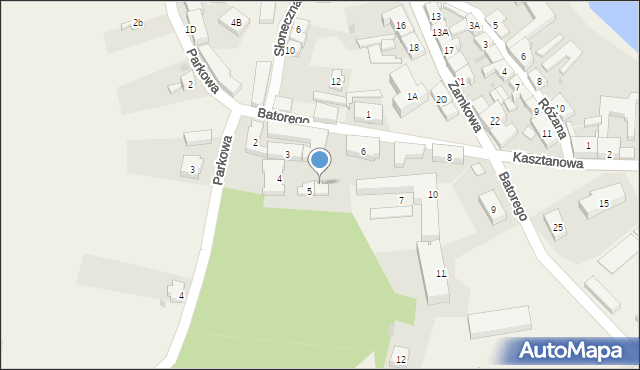 Pszczew, Stefana Batorego, 5a, mapa Pszczew