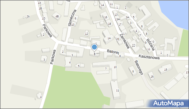Pszczew, Stefana Batorego, 6, mapa Pszczew