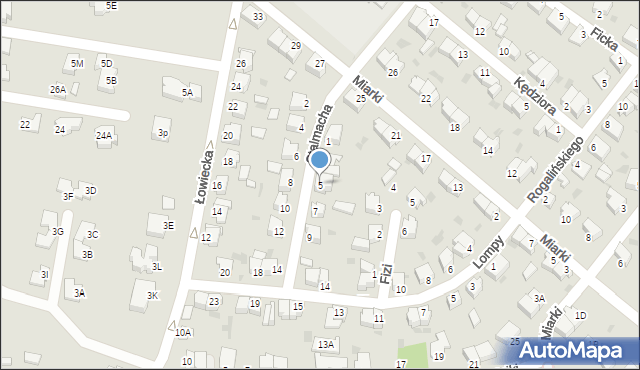 Pszczyna, Stalmacha Pawła, 5, mapa Pszczyny