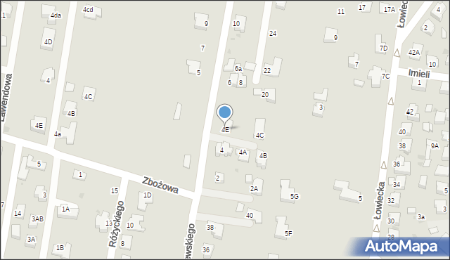 Pszczyna, Strzelecka, 4E, mapa Pszczyny