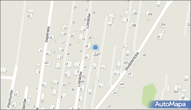 Pszczyna, Studzienicka, 11A, mapa Pszczyny
