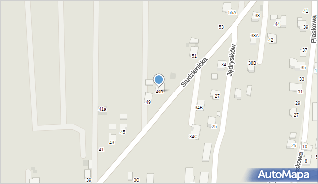 Pszczyna, Studzienicka, 49B, mapa Pszczyny
