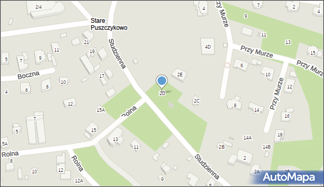 Puszczykowo, Studzienna, 2D, mapa Puszczykowo