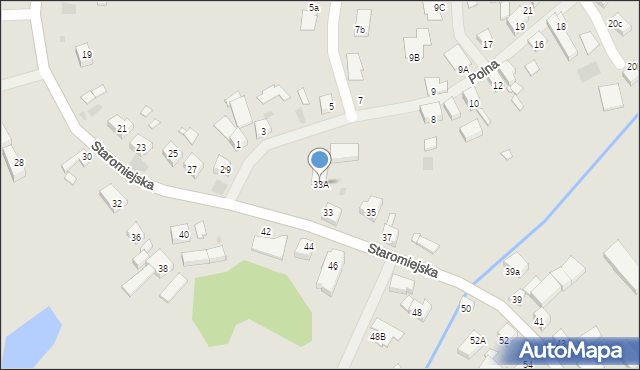 Pyrzyce, Staromiejska, 33A, mapa Pyrzyce