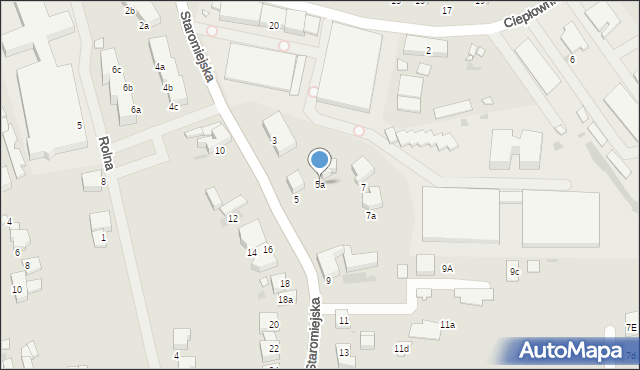 Pyrzyce, Staromiejska, 5a, mapa Pyrzyce