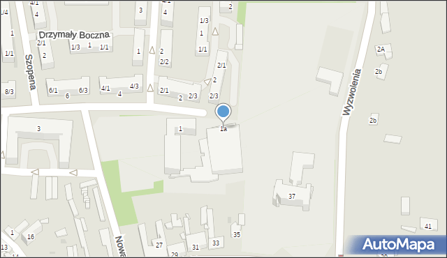Pyskowice, Strzelców Bytomskich, 1a, mapa Pyskowice