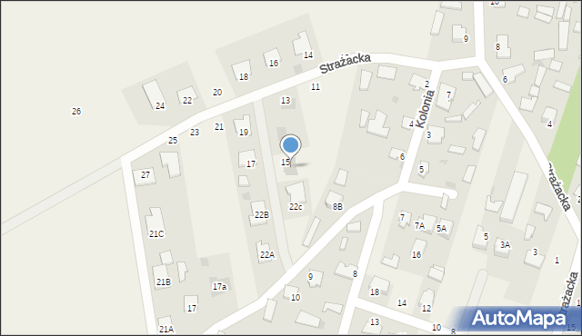 Pysznica, Strażacka, 15b, mapa Pysznica