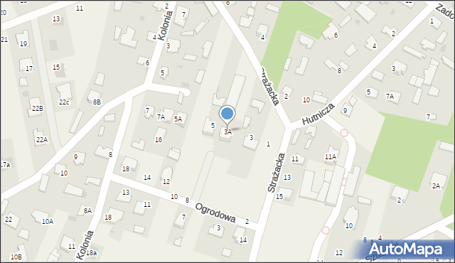 Pysznica, Strażacka, 3A, mapa Pysznica