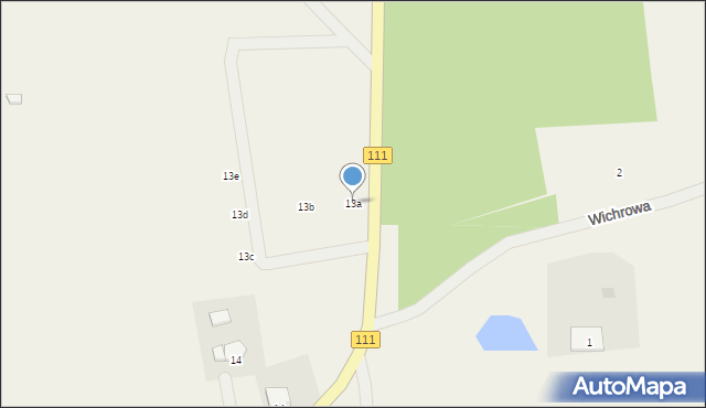 Racimierz, Staropolska, 13a, mapa Racimierz