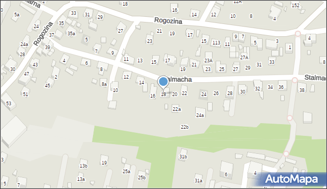 Radlin, Stalmacha Pawła, 18, mapa Radlin