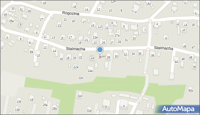 Radlin, Stalmacha Pawła, 26, mapa Radlin