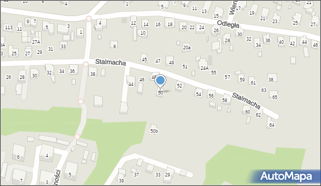 Radlin, Stalmacha Pawła, 50, mapa Radlin