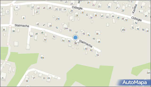 Radlin, Stalmacha Pawła, 58, mapa Radlin