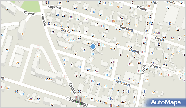 Radom, Stolarska, 10, mapa Radomia