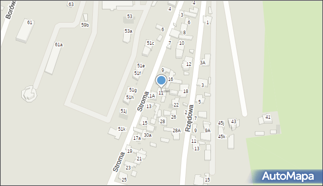 Radom, Stroma, 11, mapa Radomia