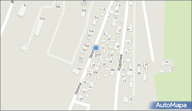Radom, Stroma, 13, mapa Radomia