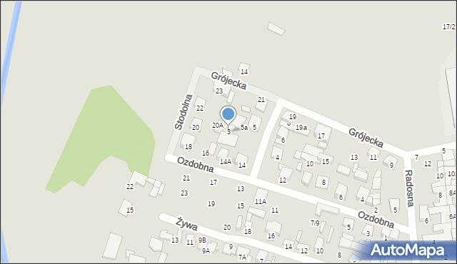 Radom, Stodolna, 3, mapa Radomia