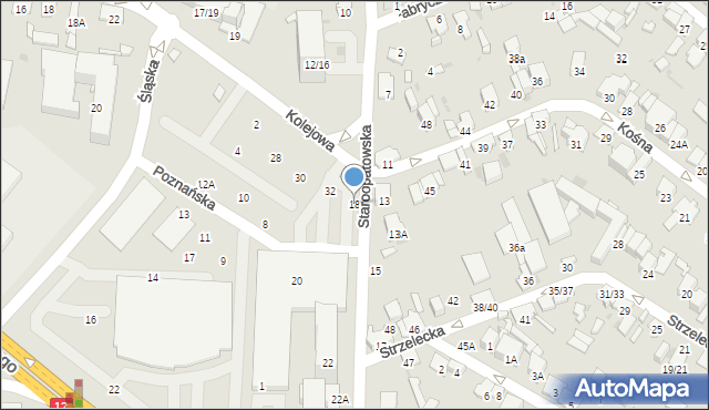 Radom, Staroopatowska, 18, mapa Radomia