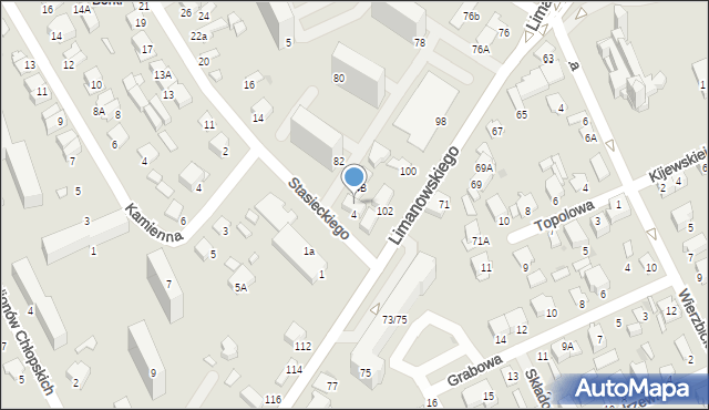 Radom, Stasieckiego Eugeniusza, kpt. hm., 4A, mapa Radomia