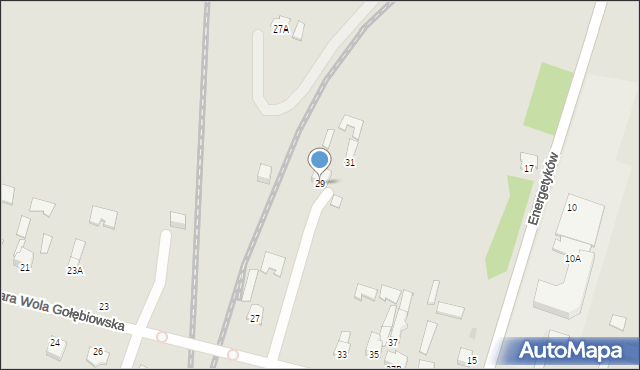 Radom, Stara Wola Gołębiowska, 29, mapa Radomia
