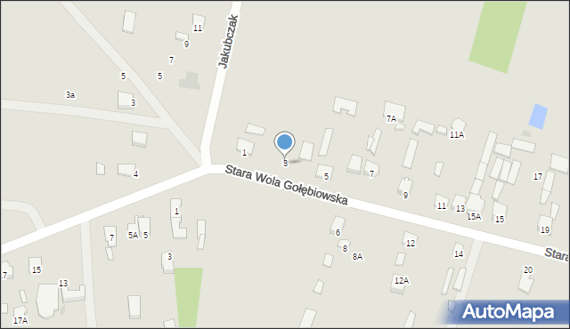 Radom, Stara Wola Gołębiowska, 3, mapa Radomia