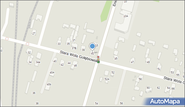 Radom, Stara Wola Gołębiowska, 41, mapa Radomia