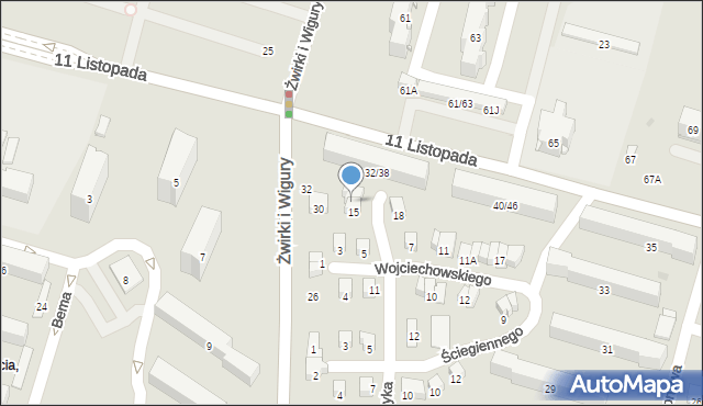 Radom, Stefczyka Franciszka, 17, mapa Radomia