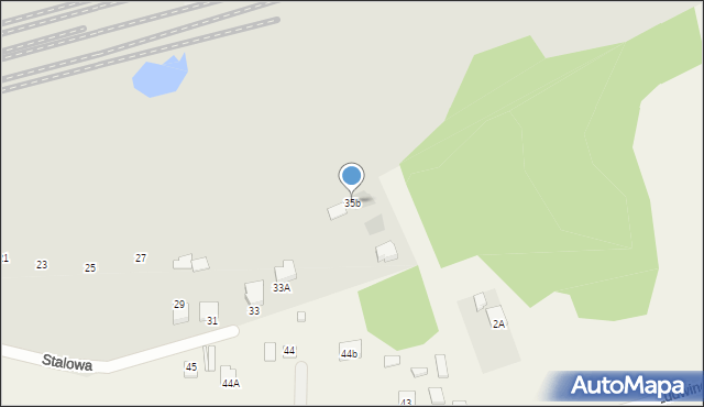 Radom, Stalowa, 35b, mapa Radomia